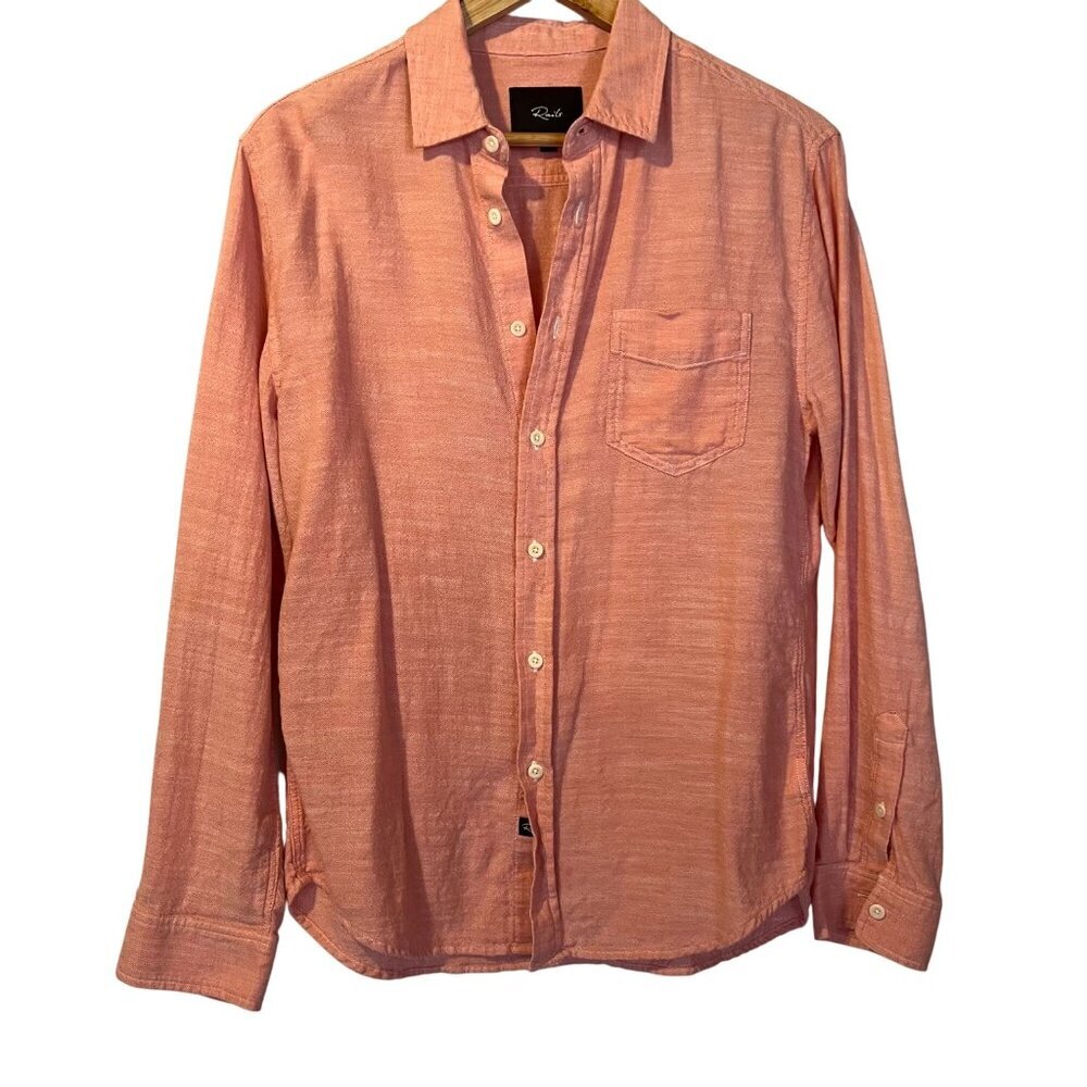 Rails Wyatt Button Down Shirt In Watermelon S Lightweight Casual Office Summer View 2